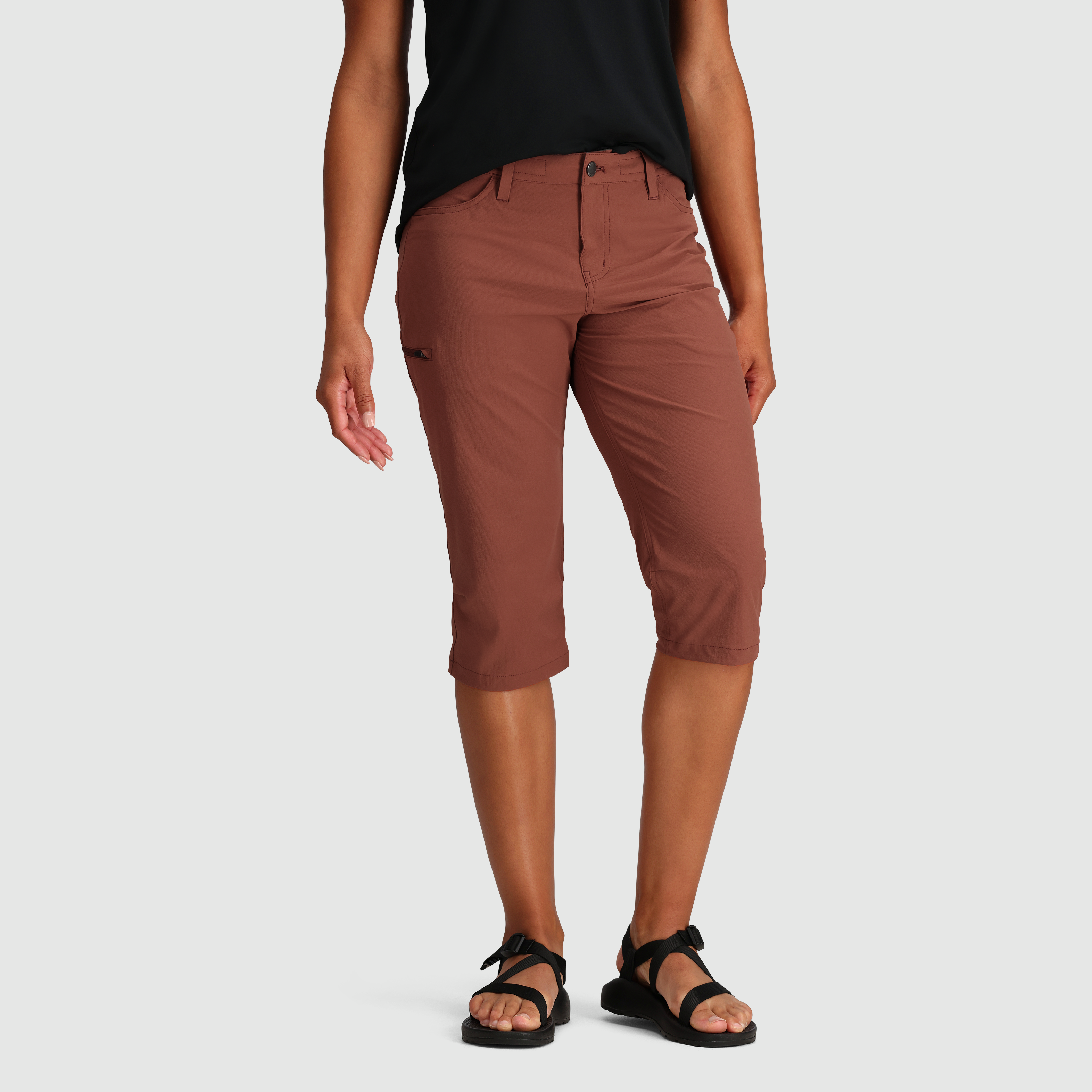 Outdoor Research Windward Capris - Women's, Black, — Womens Waist Size: 31  in, Womens Clothing Size: Large, Inseam Size: 31.5 in, Gender: Female —  2692350001008