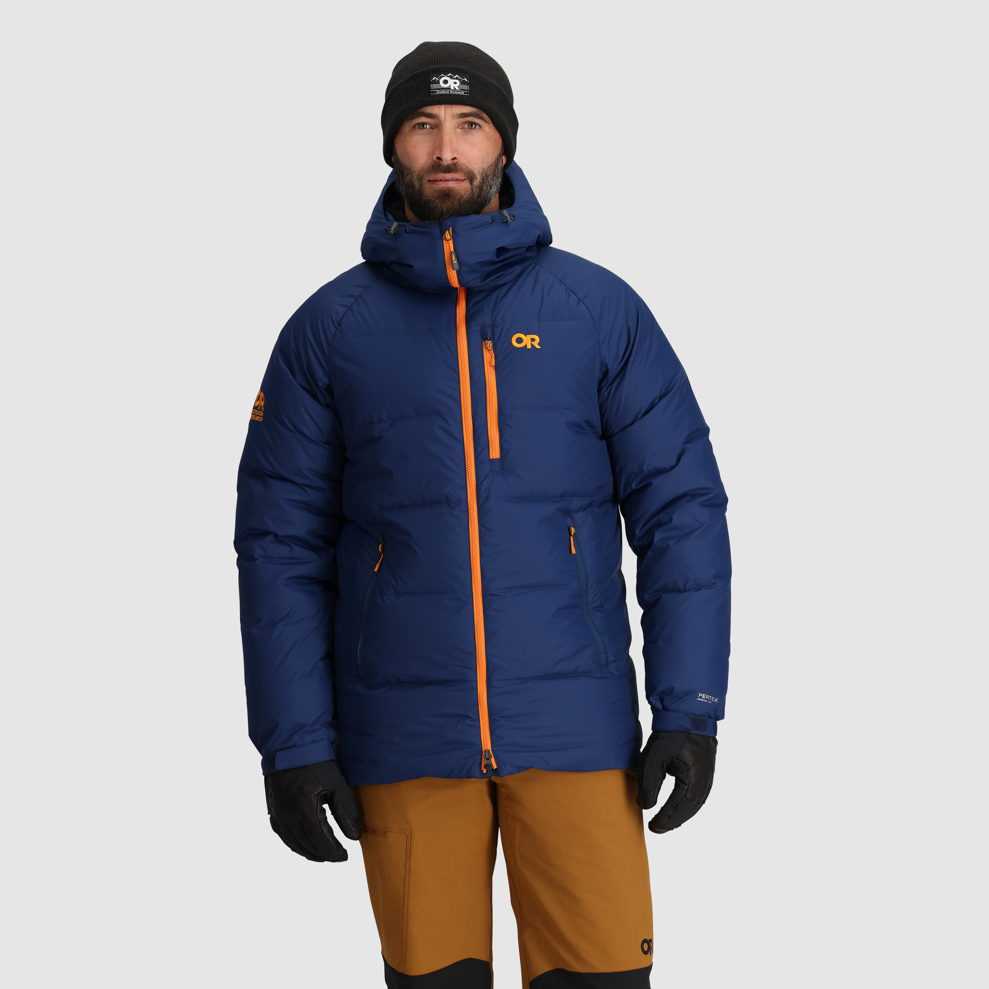 Men's alpine down hooded jacket best sale