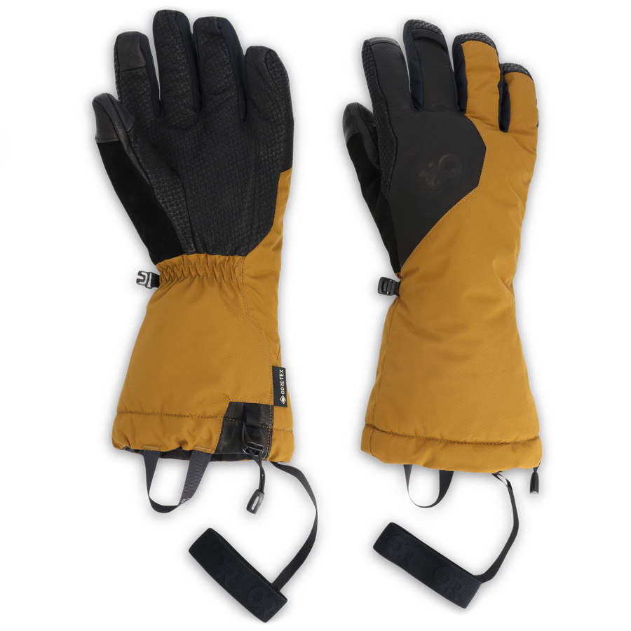 Outdoor Research Mens XL Kodiak Gloves fashion Black Winter Gore Tex Snow Lined EUC