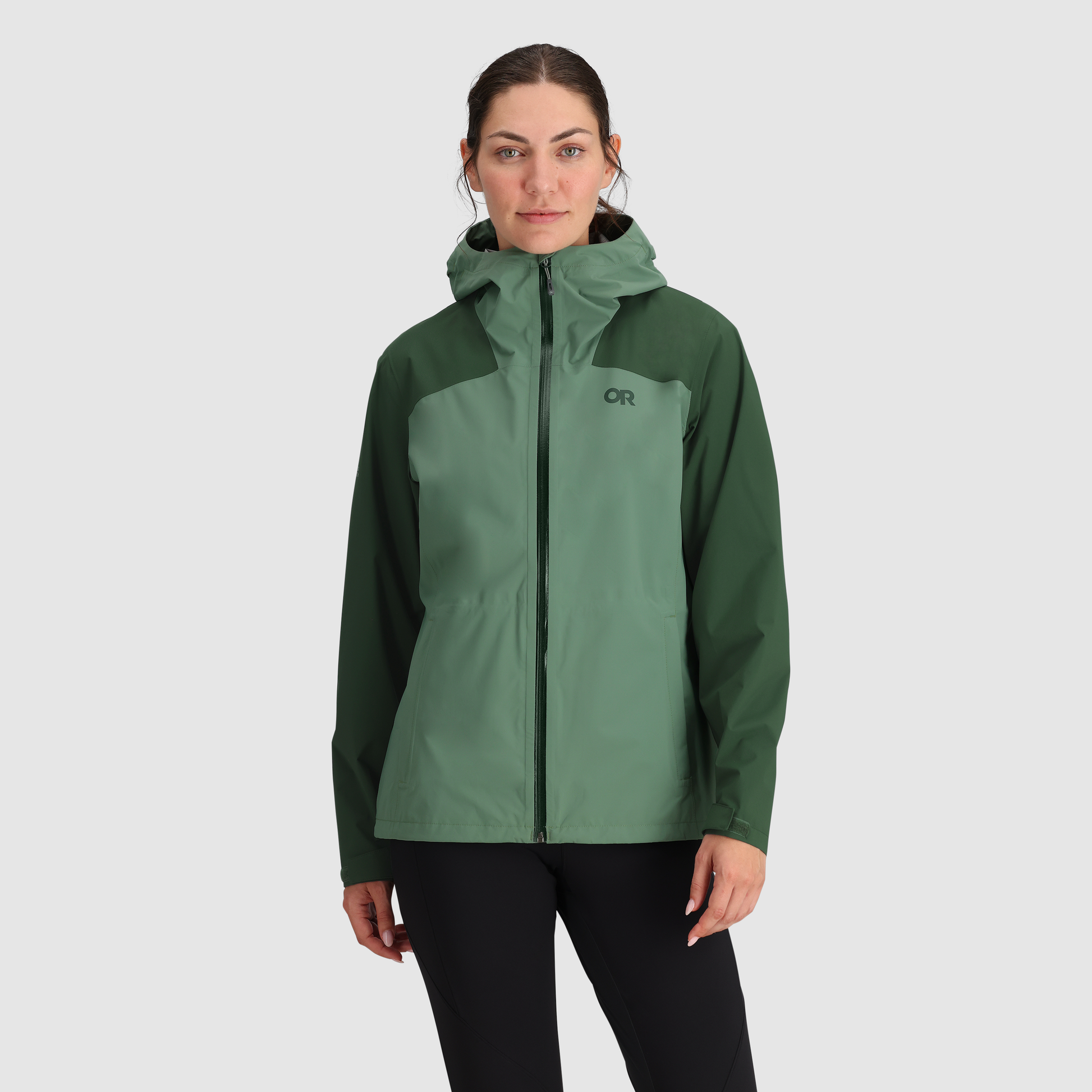 Softshell Biking Rain Coat Women, Spring Hooded Coat, Big Hooded
